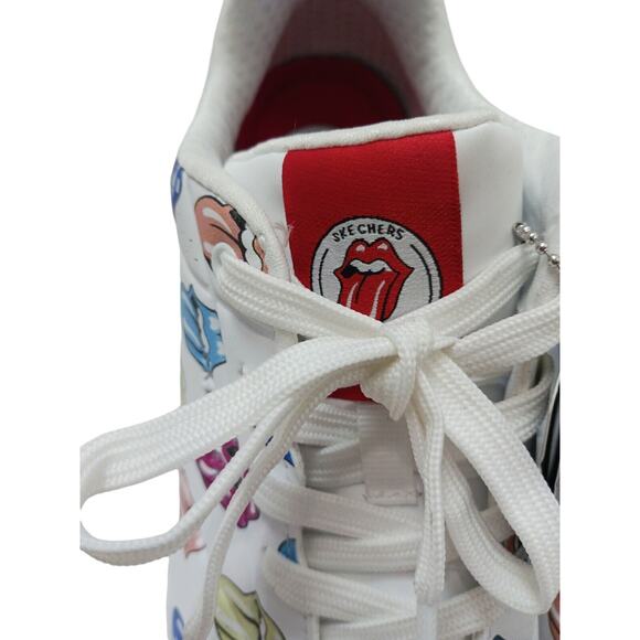 Skechers X ROLLING STONES Uno Sneakers Sz 9 White Multicolor TONGUE Say It Loud - Picture 8 of 16